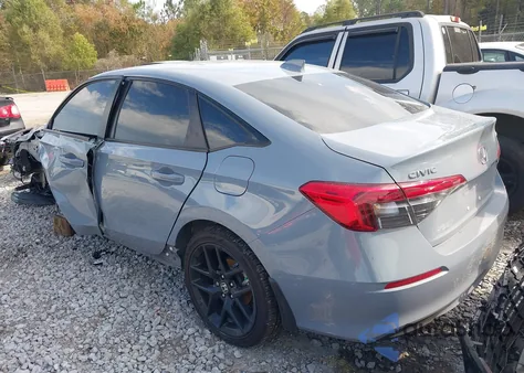 2023 Honda Civic Sport z USA, uszkodzony, nr VIN 2HGFE2F59PH570256